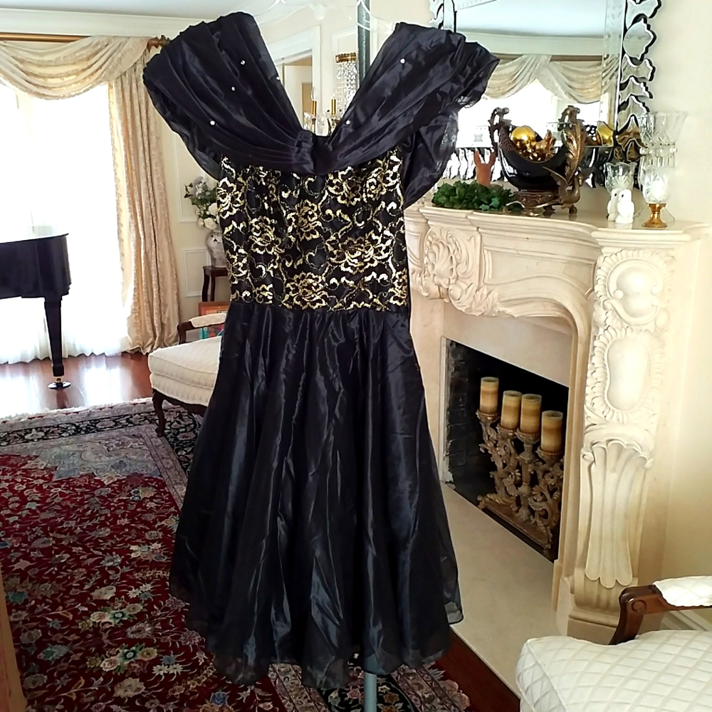 JeWoo's by Hannah Lee Vintage Designer Evening Party Dress. NWOT. NY Paris